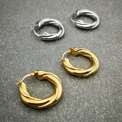 China Fashionable Indian Fall Accessories Tangle Gold Plated Circle Dangle Earrings Large for sale