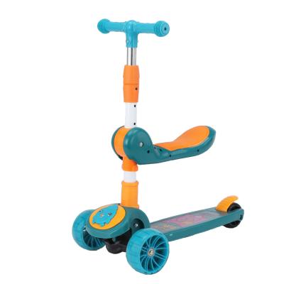 China New Product Eco-Friendly Mini 3 Wheels Eco-Friendly Kids Kick Scooter 3 In 1 Kids Scooter With Music for sale