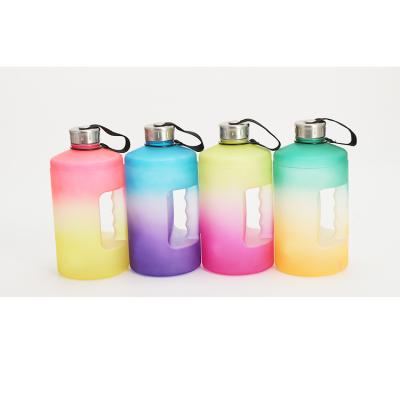 China Colored Sublimation 73oz/2.2L Kids Sustainable Water Bottle Plastic Water Bottles for sale