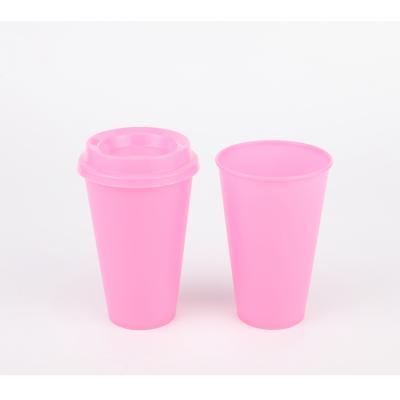 China Sustainable Outdoor Customized Bubble Tea 9*17.2Cm 450Ml PP Mug Tumbler Plastic Pp Cup for sale