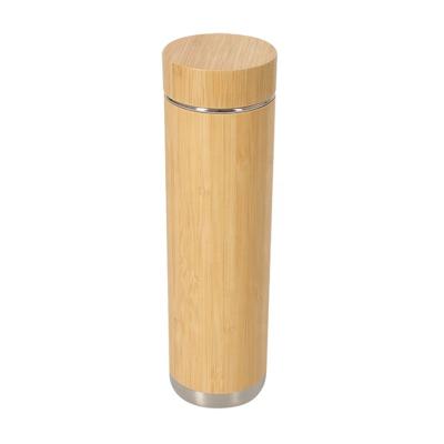 China Customized PORTABLE Customized Bamboo Flask Infuser Vacuum Flask Natural Viable Tea Thermos Color for sale