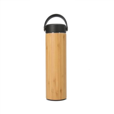 China Indoor And Outdoor 500ml PORTABLE Sport Flask Vacuum Eco - Friendly Bamboo Bottle for sale