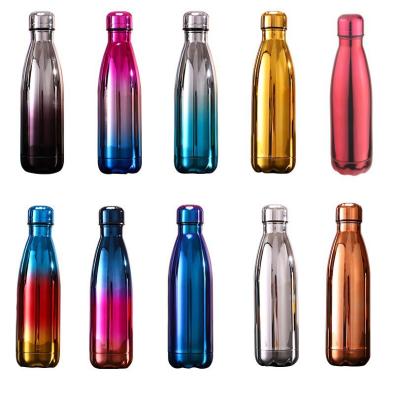 China Sustainable Keeping Drink Hot Cold Cola Bottle Printed Sport Stainless Steel Water Bottle With Custom Logo for sale