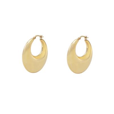 China Trendy Lucky Thick Chunky Jewelry Tribal Factory Women Gold Hoop Earring Tribal Hoop Earrings Earring For Gift for sale