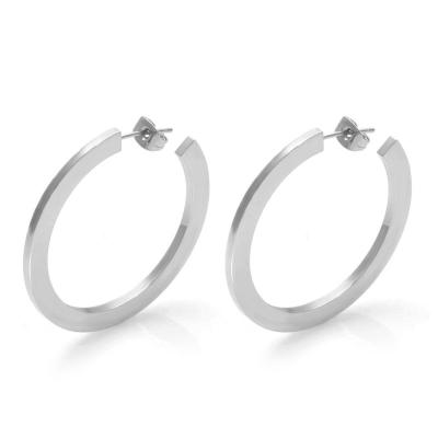 China FASHIONABLE Factory Wholesale Round Hoop Earrings Stainless Steel Hoop Earrings For Women for sale