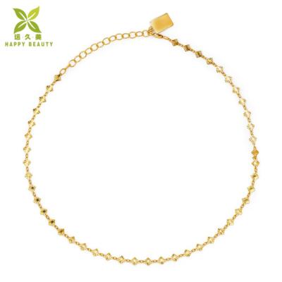 China TRENDY Jewelry 22k Gold Plating Big Round Choker Pendant Necklace For Women for sale