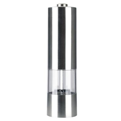 China Sustainable Stainless Steel Battery Pepper Mill Salt Grinder With Light for sale