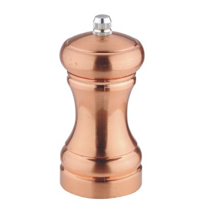 China Sustainable Rose Gold Design Mini Salt Pepper Grinders Pepper Mill Set for sale