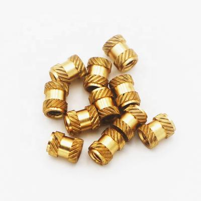 China OEM Aluminum Custom Precision Brass CNC Machining Stainless Steel M5 Bushing Threaded Nut Insert for sale