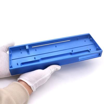 China DIY GH60 Aluminum CNC Machining Anodized Aluminum Custom Mechanical Keyboard Case for sale