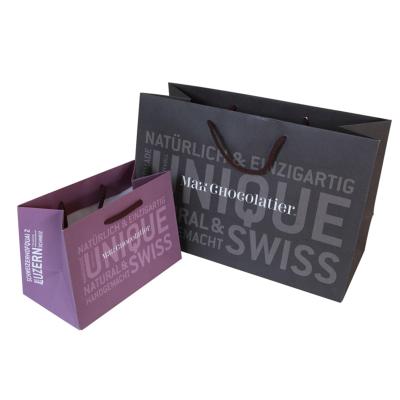 China Custom 150gsm White Kraft Paper Bags Printed For Promotion 16x6x13 Inch for sale