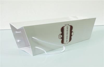 China Rectangle Double - side Offset Paper Wine Bags With CMYK 4 Color Offset Printing for sale