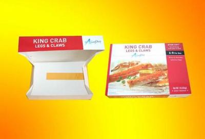 China Eco Friendly Seafood / Food Cardboard Boxes , Cardboard Storage Boxes With Lids for sale