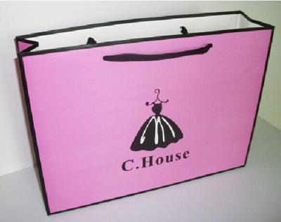 China Art Paper Shopping Carrier Bags For Clothing / Shoes , Paper Merchandise Bags for sale