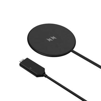 China Magnetic Smartphone Wireless Charger Fast Charging 15W Compatible 3A 9V1.12A Qi Standard Charging Lightweight Modern Design For Iphone 12 for sale