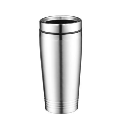 China Disposable Custom Logo Stainless Steel Coffee Mug With Lid Insulated Tumbler Mug With Lid Outdoor Stainless Steel Travel Mug Without Handle for sale