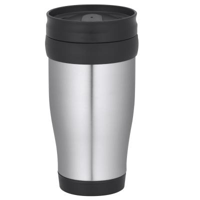 China Durable Stainless Steel Double Wall Coffee Cup Custom Reusable Travel Coffee Mugs With Lid for sale