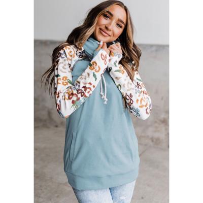 China Free Shipping Hand Wash Drawstring Autumn Printed Long Sleeve Sweatshirts Other Women's Casual Blouse Tops R110 for sale