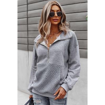 China SD609 Autumn Women's Other Solid Color Patchwork Winter Knitwear Knitwear Sweatshirts Full Sleeve Outwear Casual Hoody Female for sale