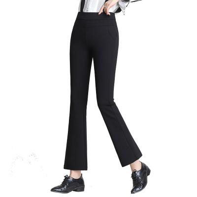 China Sustainable Pants Women Fall / New Winter Micro Slash Pants Mothers Slimming Casual Horn Pants Plus Velvet Padded Warm for sale