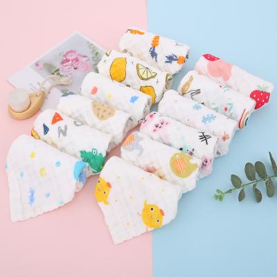 China Sustainable Infant Combed Cotton Seersucker High Density Square Six Layer Cottons for sale