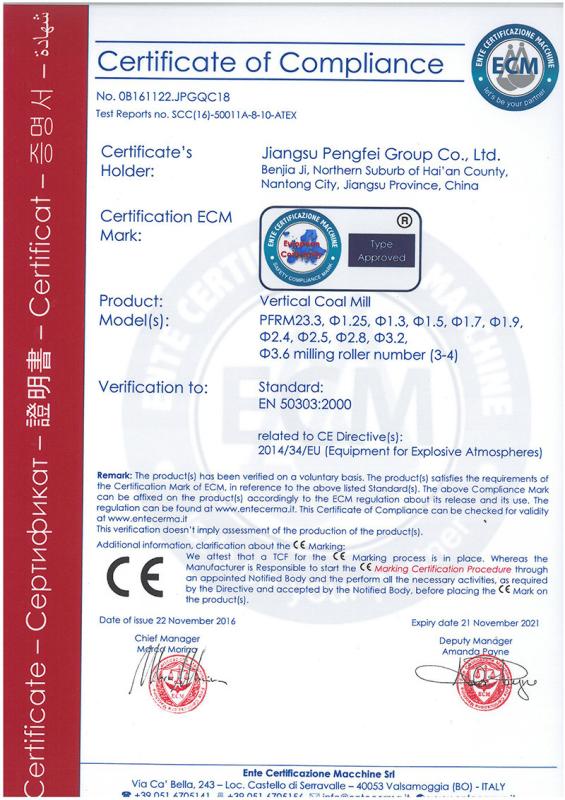 CE - JIANGSU PENGFEI GROUP CO.,LTD