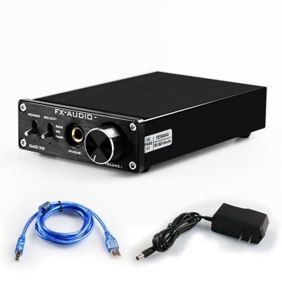 China AUDIO FX 192kHz DAC Converter Digital to Analog Audio Converter with Digital PC-USB Input Headphpne Coaxial Optical Audio Power Amplifier ELNA Capacitance for sale