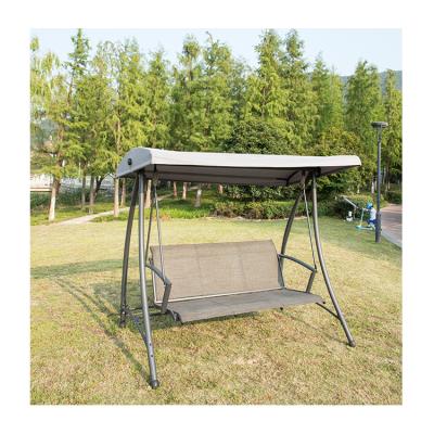 China Factory Price Modern Cheap Modern Garden 3 Seaters Metal Swing Chair With Canopy Outdoor Patio Swing Chair for sale