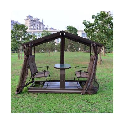 China Modern Wholesale Outdoor Leisure Style 4 Seater Glider Swing Chair Garden Swing Chair Furniture for sale