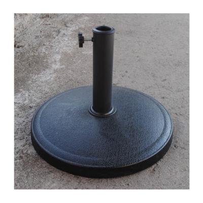 China Modern Garden Resin Umbrella Base Good Quality Heavy Duty Round Sturdy Concrete Resin Filled Base for sale