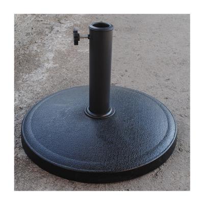 China Outdoor Modern Patio Umbrella Base Modern Hot Selling High Quality Resin Round Concrete Umbrella Base for sale