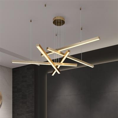 China High Quality Modern Led Pendant Light Gold Simple Handling Modern Ceiling Light Decorative Pendant Lamp For Living Room for sale