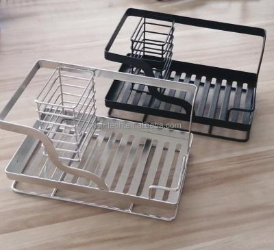 China Viable Hot Sale Stainless Steel Sponge Drain Rack In Amazon Kitchen Sponge Rack Dish Brush Cloths Organizers for sale