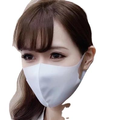 China New Products Personal Mask Protectors Glaze Sponge Silk Breathable Thin Black Sunscreen Face Sponge Washable UV Mask for sale