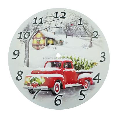 China Creative DIY Creative 3D Children's Wall Clock Face Christmas Cartoon Clock Dial Clock Part for sale