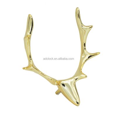 China Modern Wall Clock Decoration Deer Head Nordic Ornaments Deer Horn Creative Wall Clock Accessories for sale