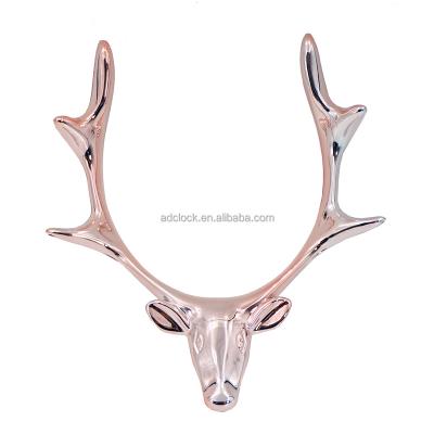 China Modern Wall Clock Deer Head Decoration Reindeer Head Crafts ABS Plastic Wall Clock Part for sale