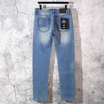 China 100% Cotton Stretch New Style Breathable Straight Jeans Selling Straight Blue Jeans For Men Size 30/32 for sale