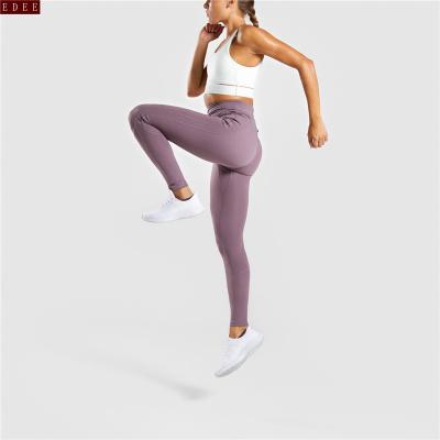 China OEM Antibacterial Custom Good Quality Yoga Pants Comfortable High Waist Stretchy Workout Leggings Women Activewear for sale