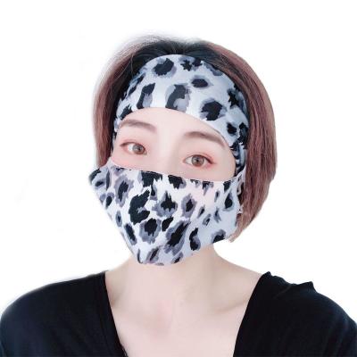 China Headband Mask Set Amazon Wholesale Hot Sale New Hair Accessories With Face-mask Buttons Doctor Elastic Sport Headband Facemask Sets for sale