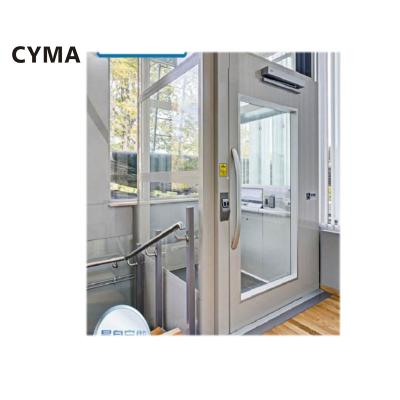 China Hot Sale Modern Home Glass Elevator 320kg Elevator Home Guided Glass Elevator/Residential Elevator zu verkaufen