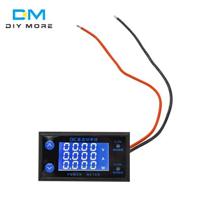 China DC 0-200v Range 10A High Accuracy Optional 4-Bit LCD Voltage Current Power Energy Meter Digital Voltmeter Current Ammeter XQ0040-01 for sale