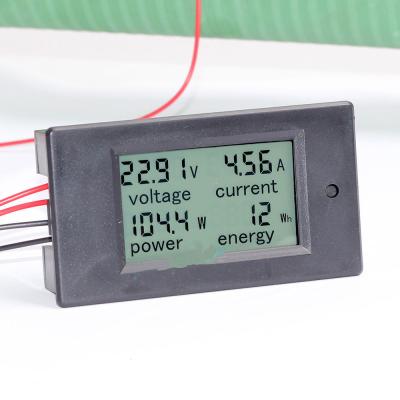 China DC 6.5~100V 0~20A 50 A 4 in 1 Ammeter 030152 030213 LCD Screen DC Voltmeter Large Voltage Power Digital Current Energy Meter for sale