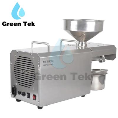 China High Efficiency Oil Yield GreenTek T6 Household Digital Oil Press Machine Temperature Control Coconut Oil Peanut 2023 Small Olive Oil Press Machine for sale