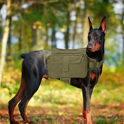 China Breathable Multifunctional Travel Camping Hiking Backpack Harness Backpack Hunting Dog Saddle Bag For Medium Large Dog for sale