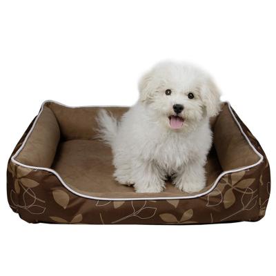 China Heating House Using Soft Thickened Luxury Pet Suede Scratch Bite Dog Beds For Positive And Negative for sale