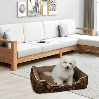 China Waterproof High Quality Soft Durable Washable Removable Vacuum Packed Dog Bed With Anti-slip Bottom for sale