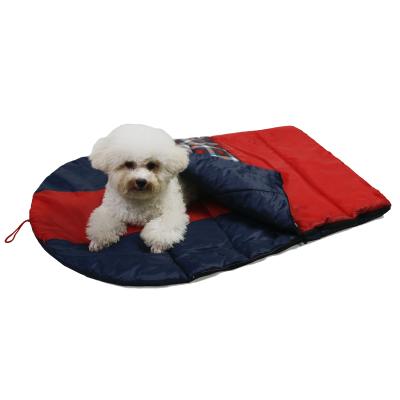 China Lightweight Durable Foldable Waterproof Camping Breathable Hiking Pet Traveling Mat Bed Dog Sleeping Bag For Indoor And Outdoor for sale