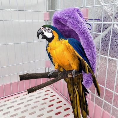 China Breathable Creative Parrot Nest Cuddle Room Bird Plush Hanging Tent Hut Hammock For Parakeet Cockatiel Cage Cave for sale