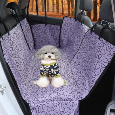 China Universal Travel Economical Easy Clean Colorful Waterproof Single Layer Pet Back Seat Cover With Side Flap for sale